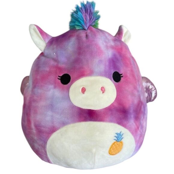 Willow the Tie Dye Pegasus Squishmallow 16” EUC - Picture 1 of 5